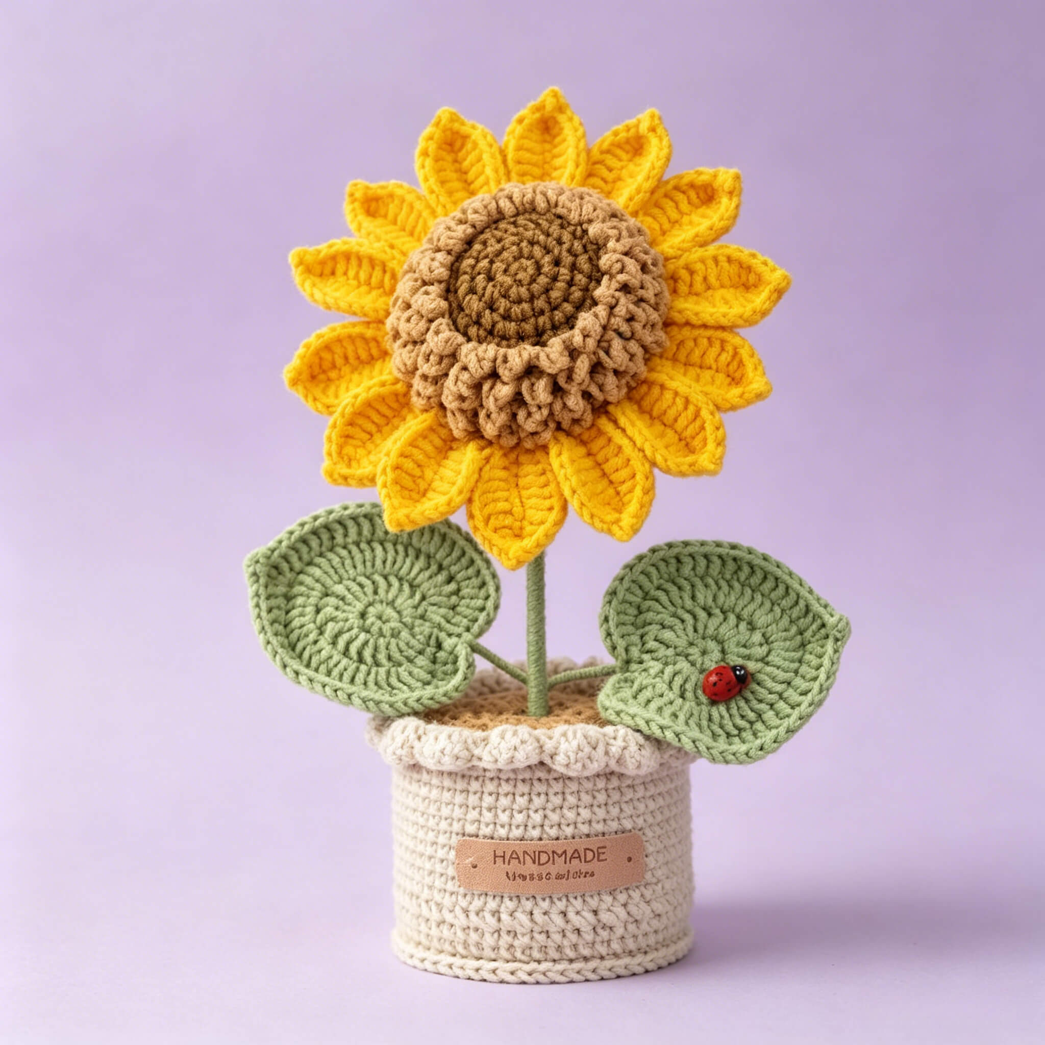 Handmade Crochet Sunflower Potted Plant 🌻 | Cute Amigurumi Flower Decor