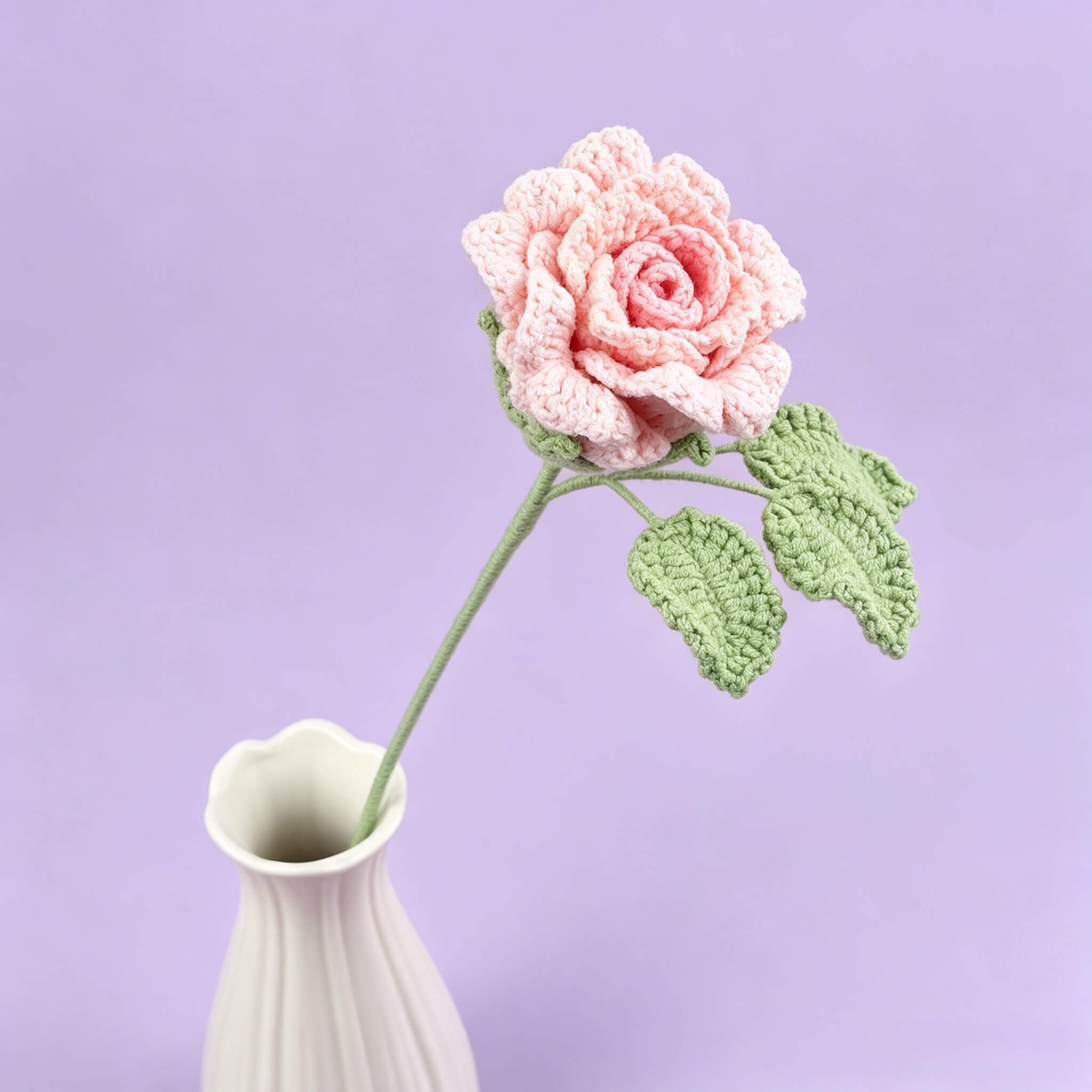 Handmade Crochet Pink Rose Flower 🌹 | Forever Blooming Amigurumi Rose