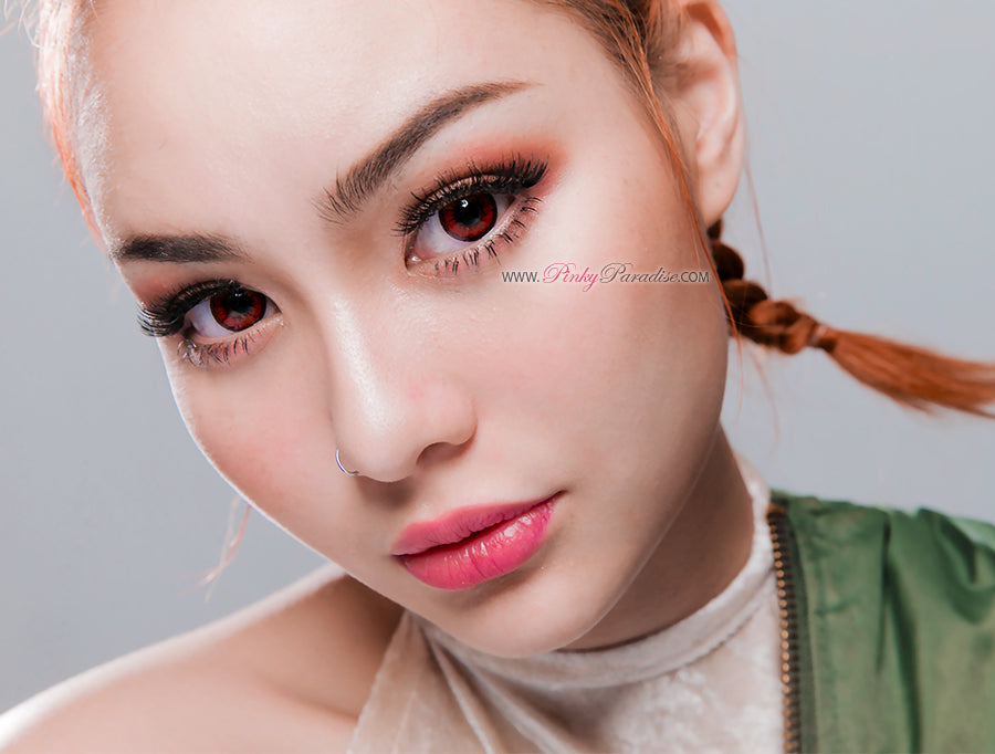 Venus Eye Bright Red Circle Lenses (Colored Contacts)