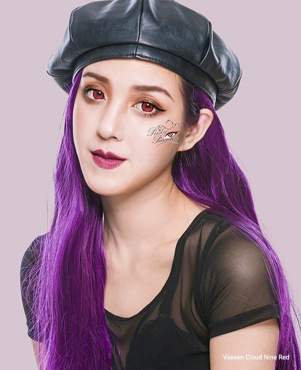 Vassen Cloud Nine Red Circle Lenses (Colored Contacts)