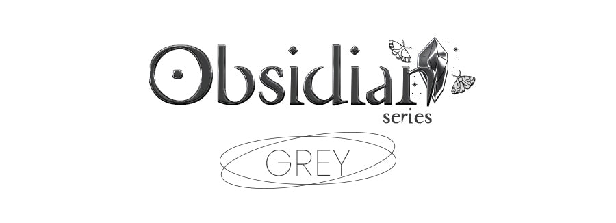 princess pinky obsidian gray anime cosplay lenses with white crescent moon design
