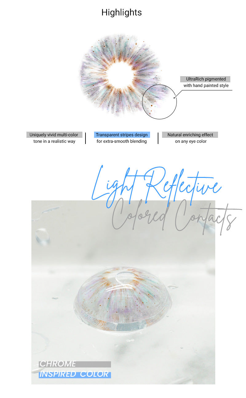 Highlight and Features of Princess Pinky Mojo Grey Color Contacts