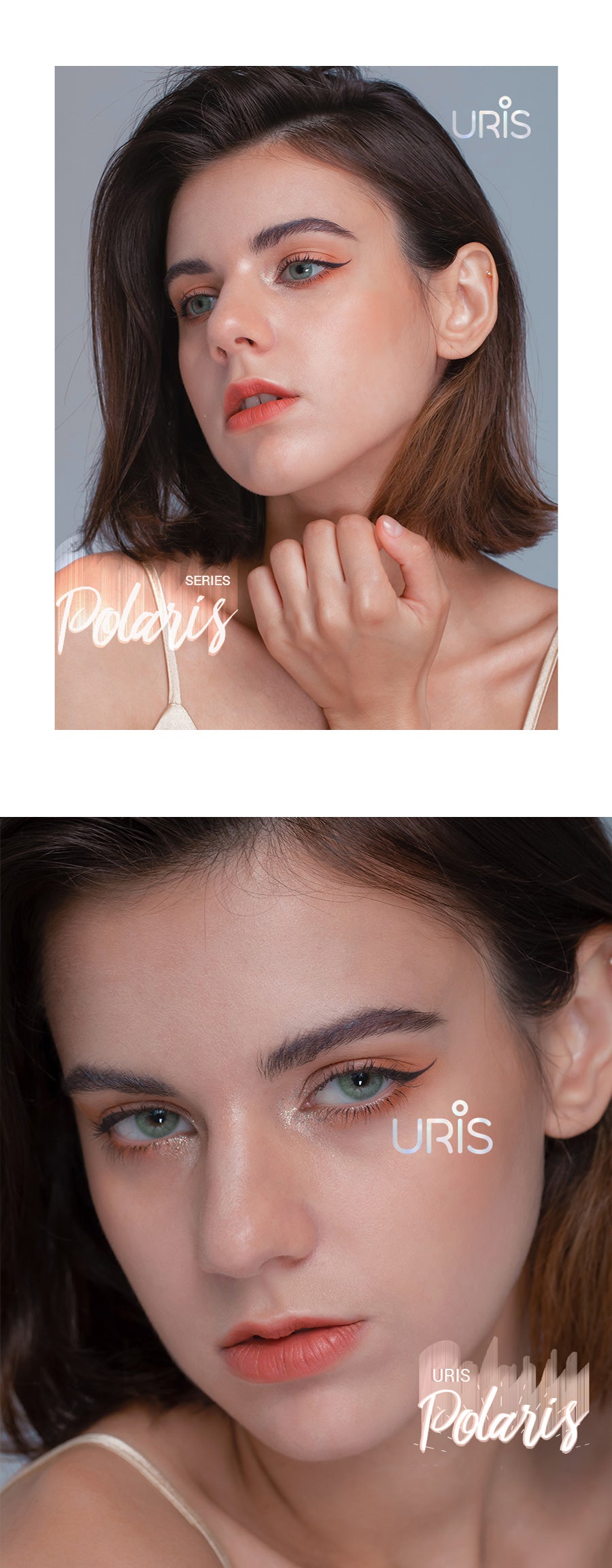 Uris Polaris Green colored contacts