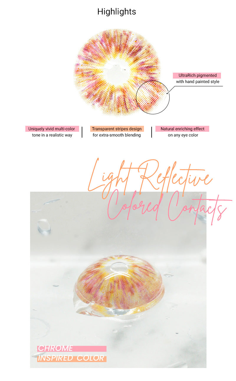 Highlight and Features of Princess Pinky Mojo Pink Color Contacts