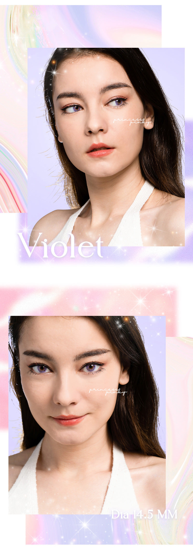 Princess Pinky Mojo Violet Color Contact Lenses