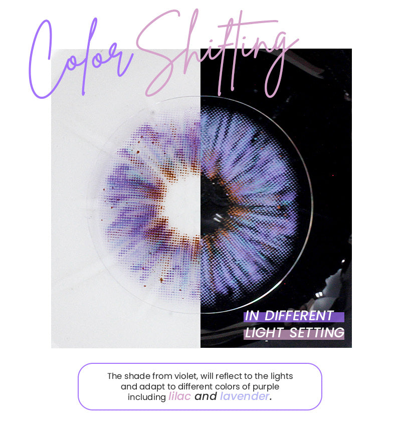 Princess Pinky Mojo violet Color Shifting from violet to Grey or Violet
