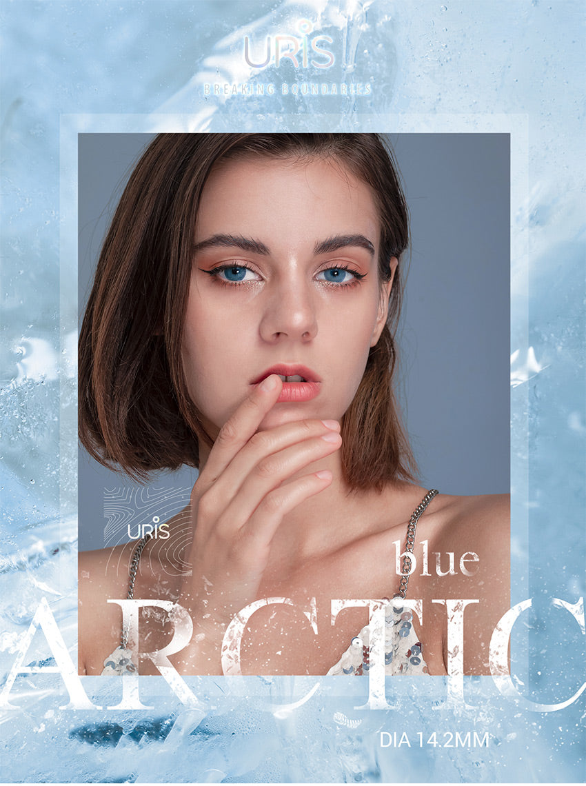 Pinkyparadise Uris Arctic Blue natural blue colored contact lenses