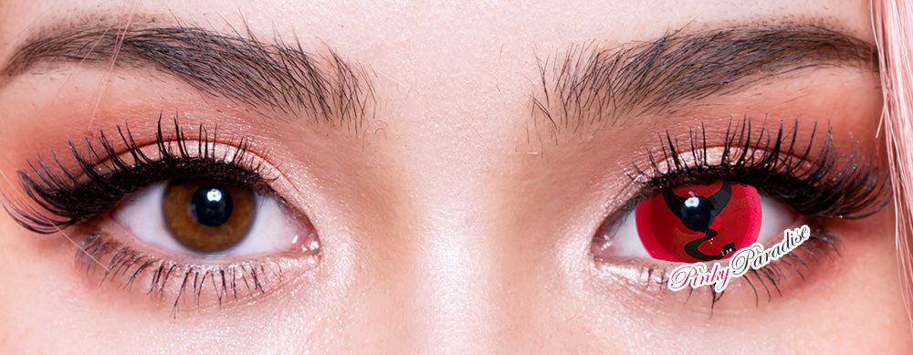 Devil Character red mini sclera lenses