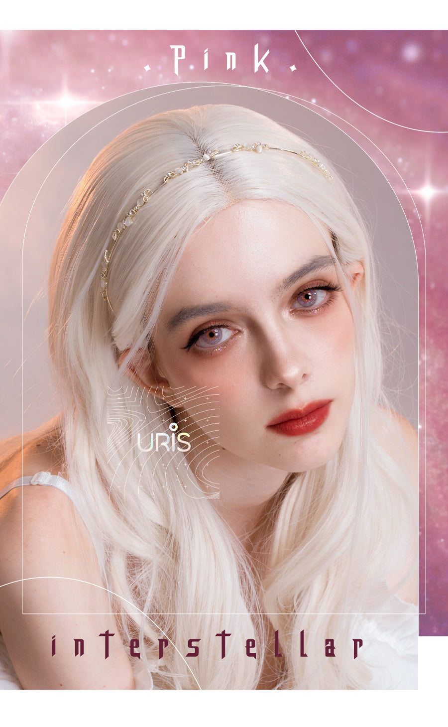 The most vibrant purple galaxy colored contacts