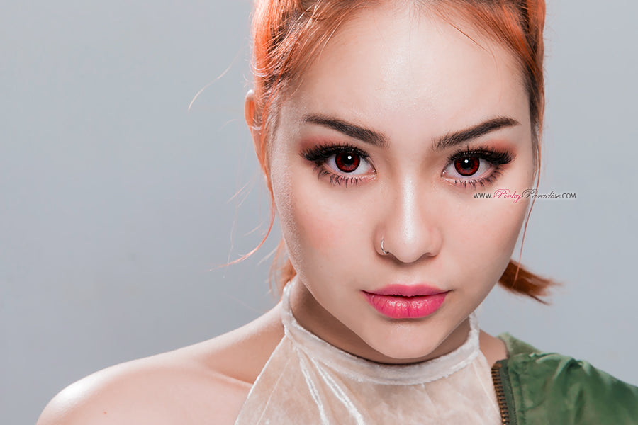 Venus Eye Bright Red Circle Lenses (Colored Contacts)