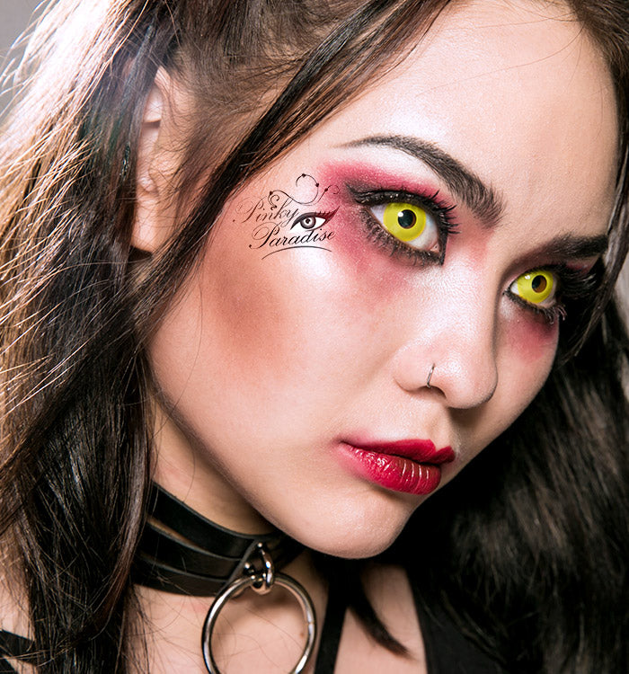 princess pinky cosplay yellow contact Lenses