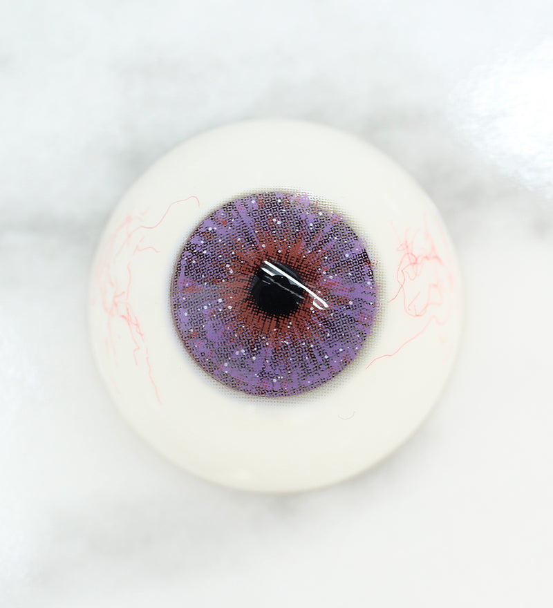 Uris Interstellar pink colored contacts on Dark eye