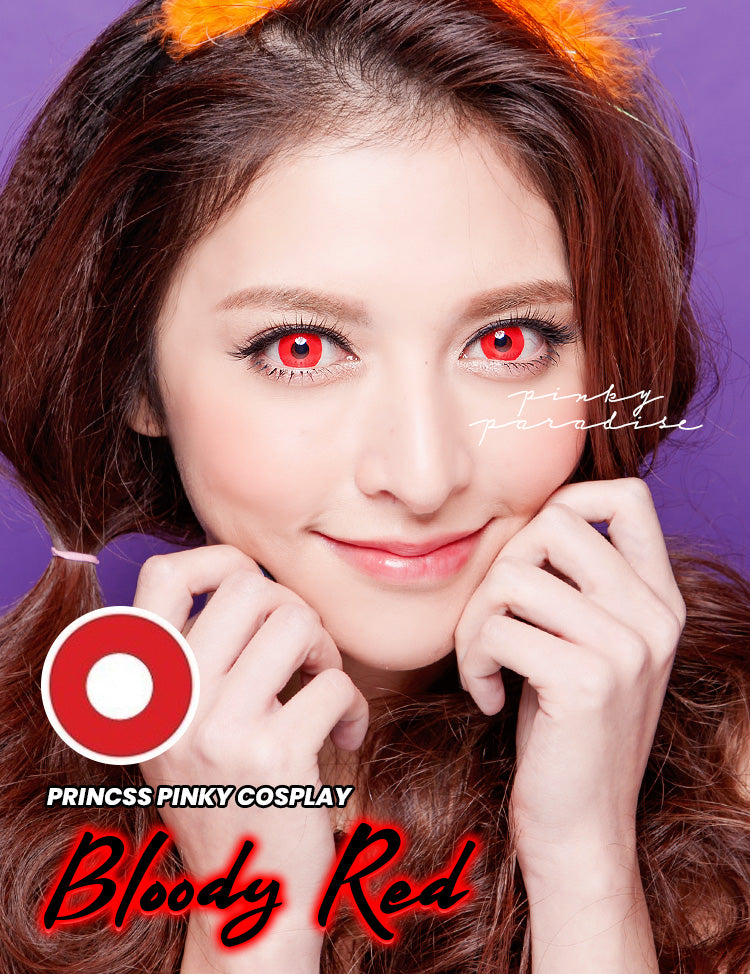 Princess Pinky Cosplay Bloody Red Circle Lenses (Colored Contacts)