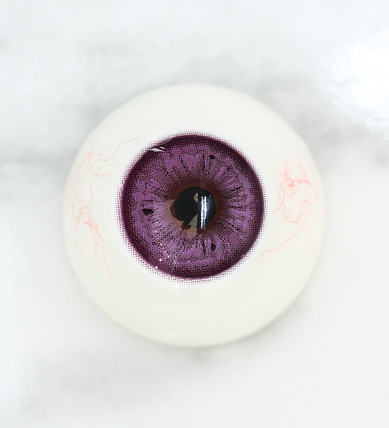 Preview of Uris Teapresso Taro Boba Colored Contacts on dark brown eyes(after)