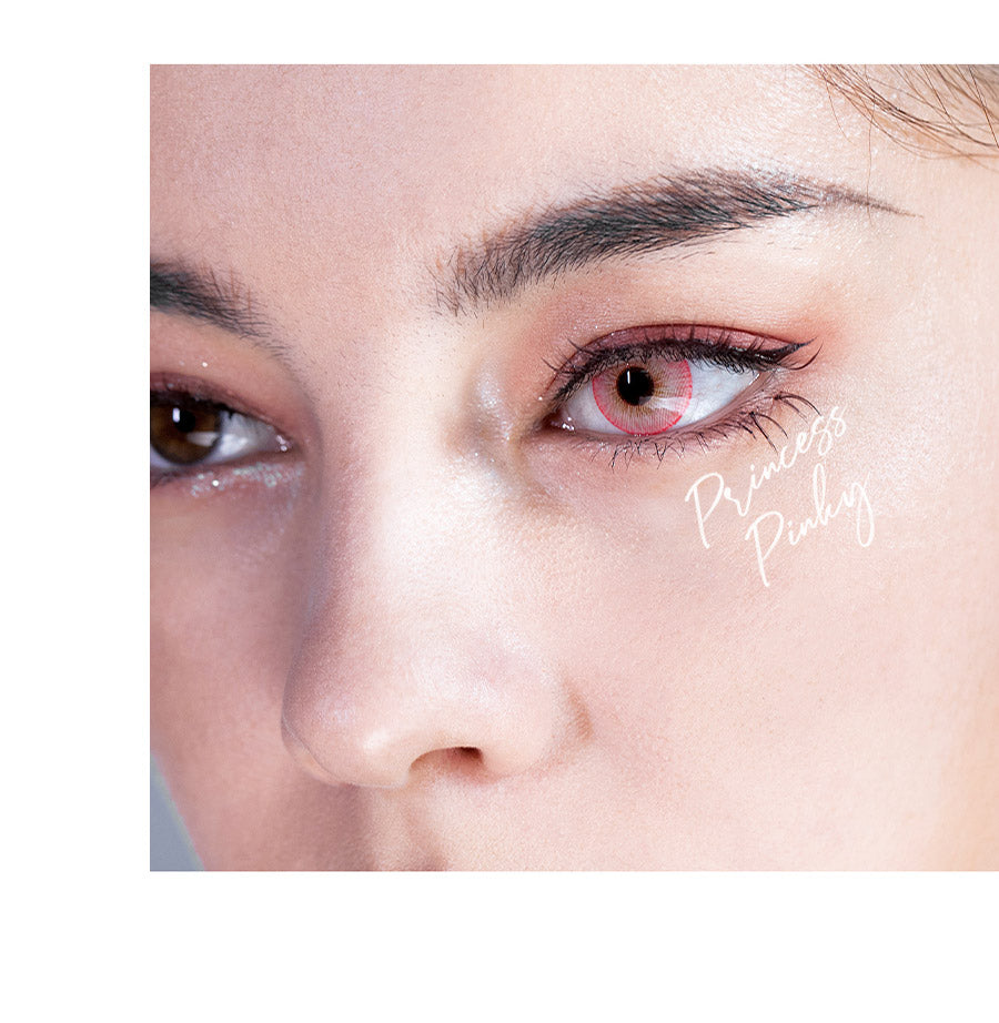 : achieve mesmerizing frosted pink eyes with Princess Pinky Persona colored contact lenses