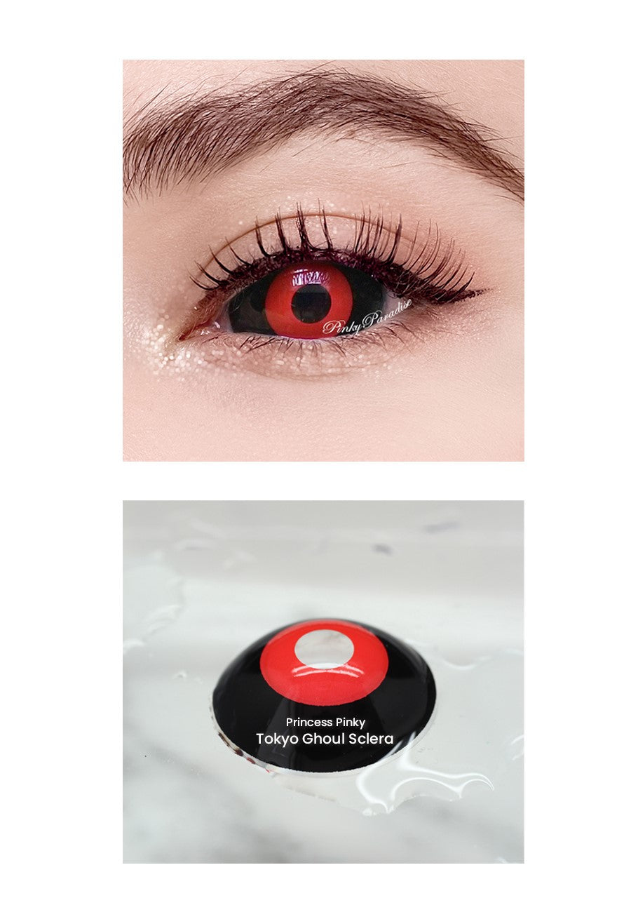 22mm full black sclera lenses for Tokyo Ghoul Cosplay