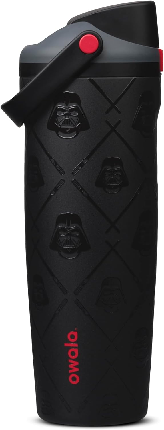 Owala Spiderman FreeSip Sway Insulated Stainless Steel Water Bottle with Two-Way Spout, Built-In Straw and Bucket Handle, School, and Sports, 30oz, BPA Free, Leak Proof, Swing of Things