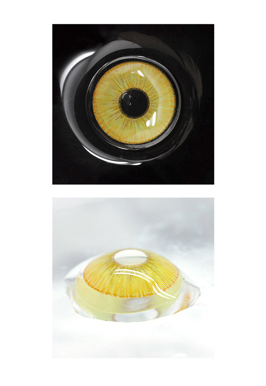 The most vivid warm yellow contacts for game cosplay