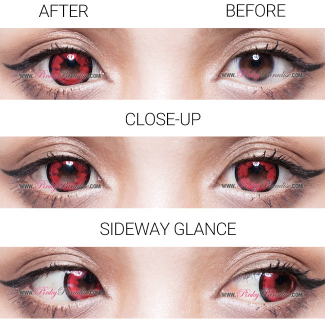 Vassen Cloud Nine Red Circle Lenses (Colored Contacts)
