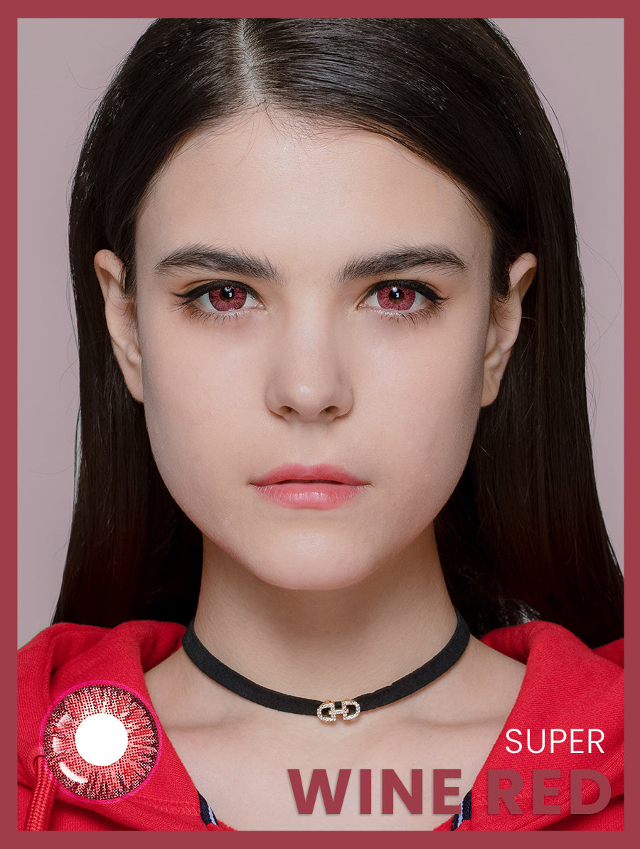 Super series wine colored contact