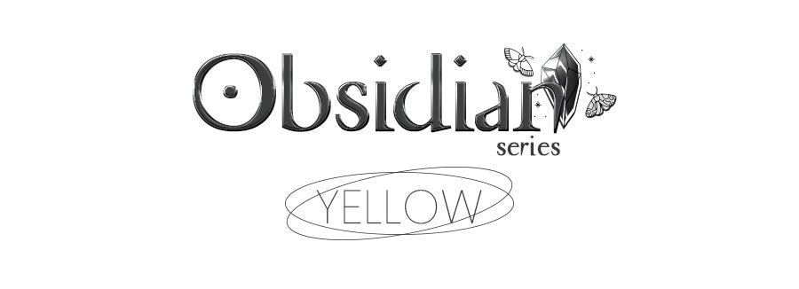 princess pinky obsidian yellow anime cosplay lenses with white crescent effect