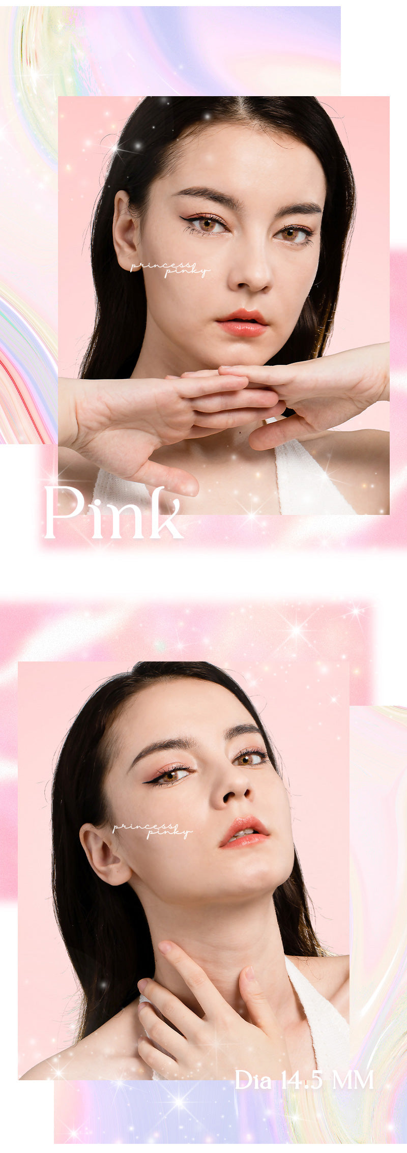Princess Pinky Mojo Pink Color Contact Lenses