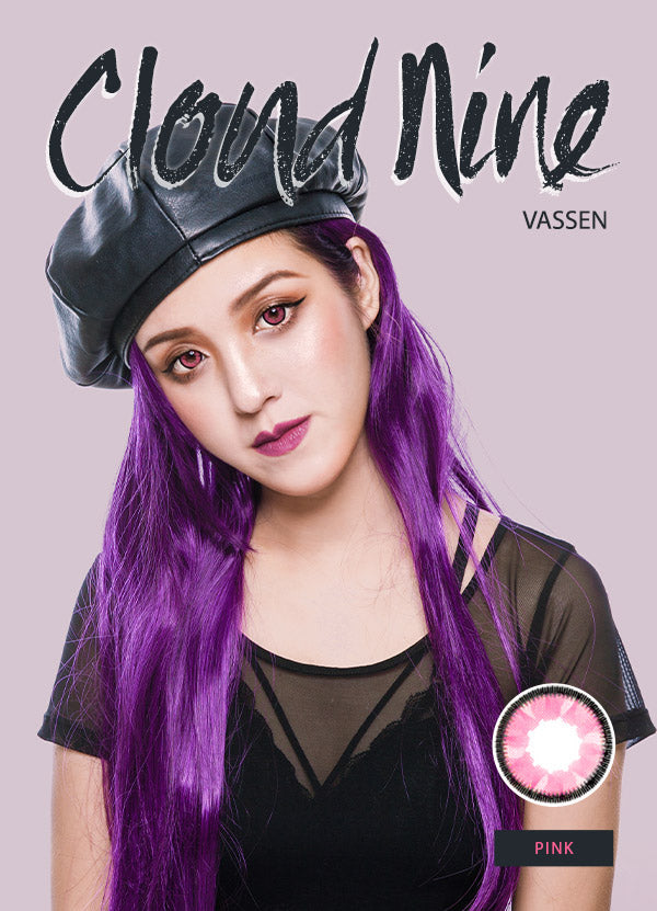 Vassen Cloud Nine Pink Circle Lenses (Colored Contacts)