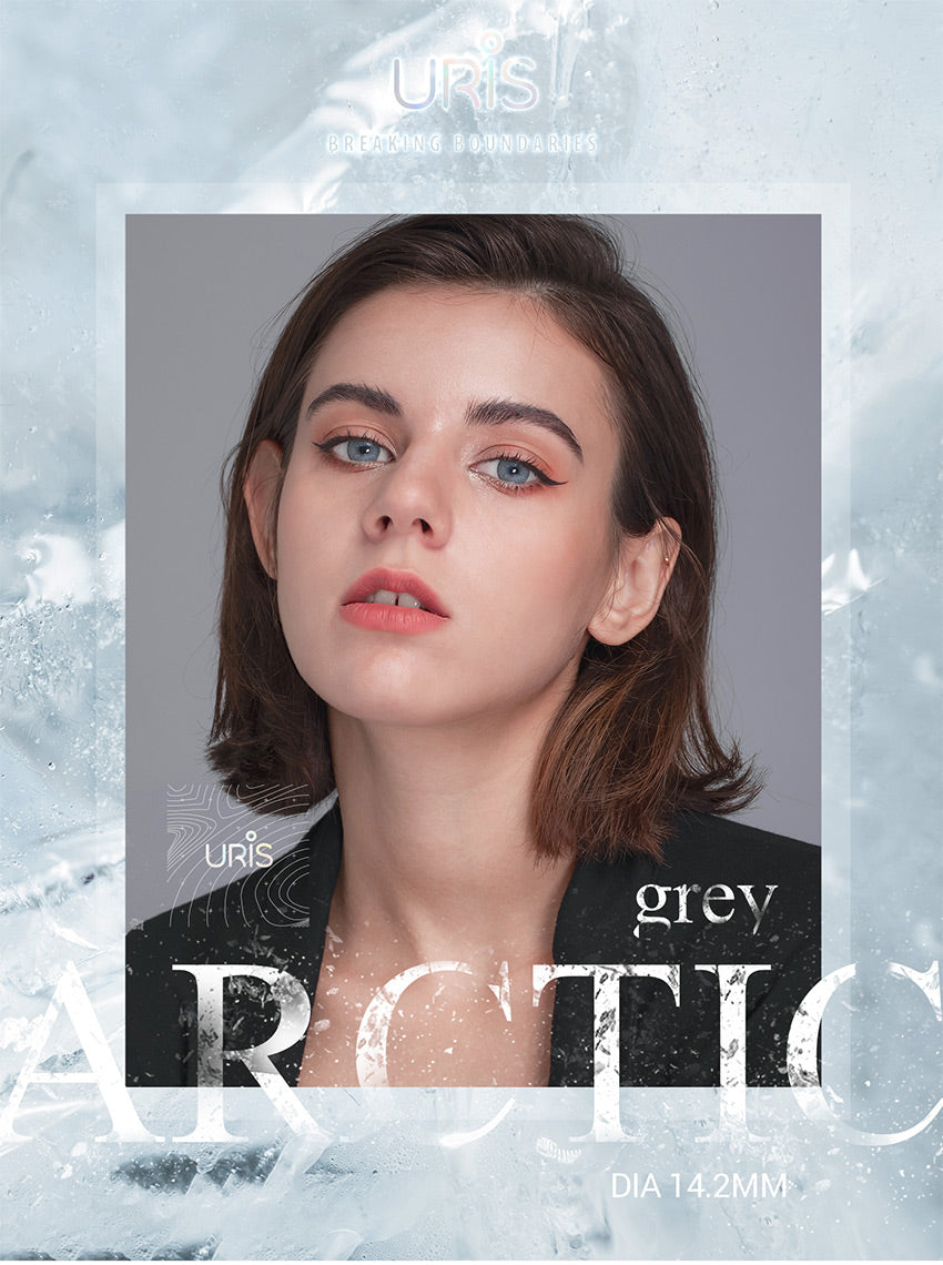 Pinkyparadise Uris Arctic Grey natural grey colored contact lenses