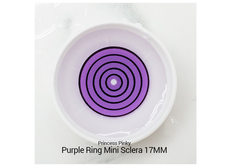 17mm Rinnegan Purple mini sclera contacts for NRT cosplay