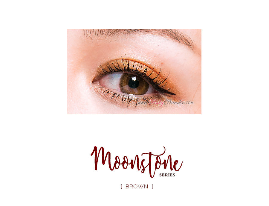 Princess Pinky Moonstone Brown Circle Lenses Closeup