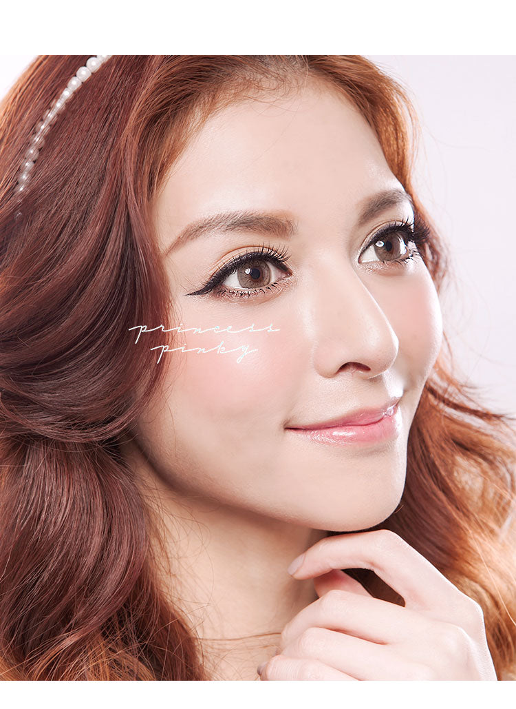 Princess Pinky Cloudy Light Brown Circle Lenses