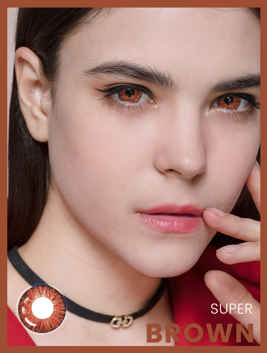 Super series brown colored contact
