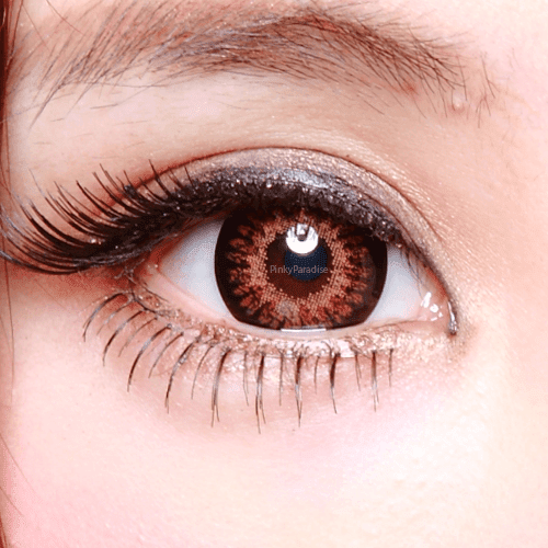 Princess Mimi  Chocolate Brown in asian eye close up