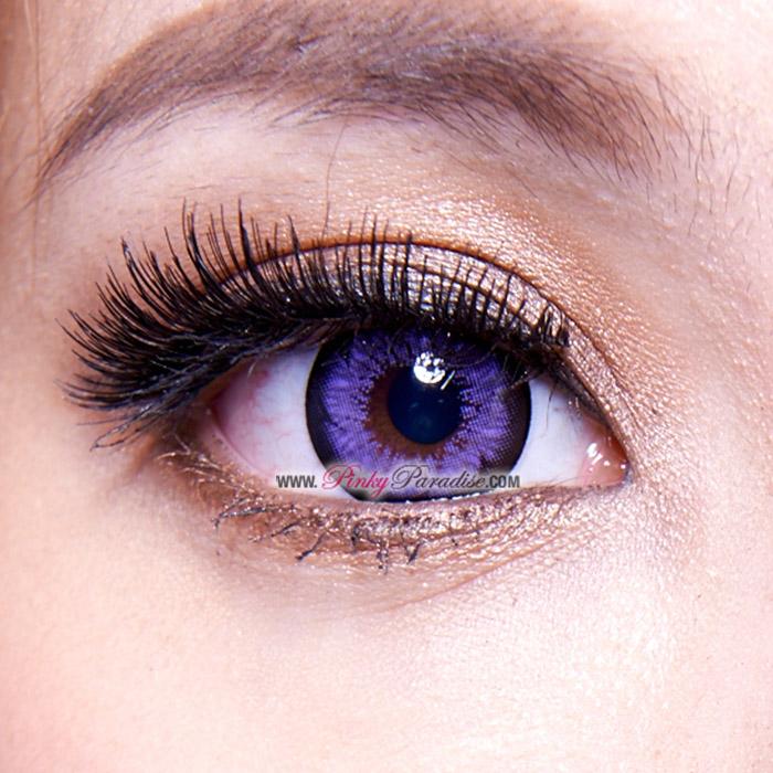 G&G Blossom Violet Circle Lenses Close-up