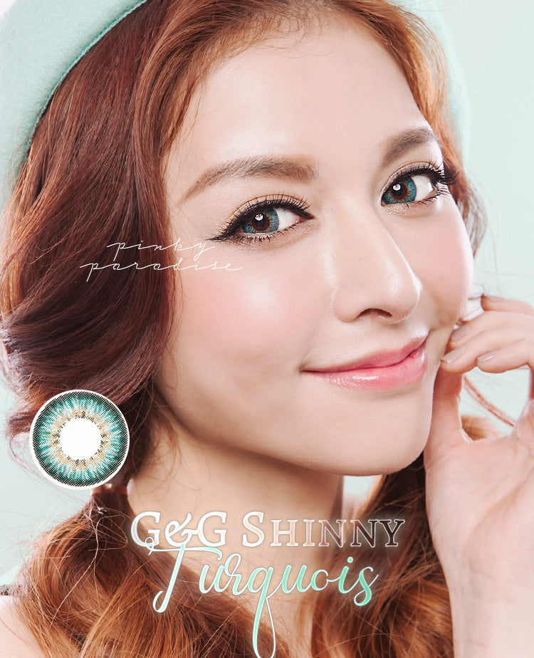 G&G Shinny Turquoise Circle Lenses (Colored Contacts)