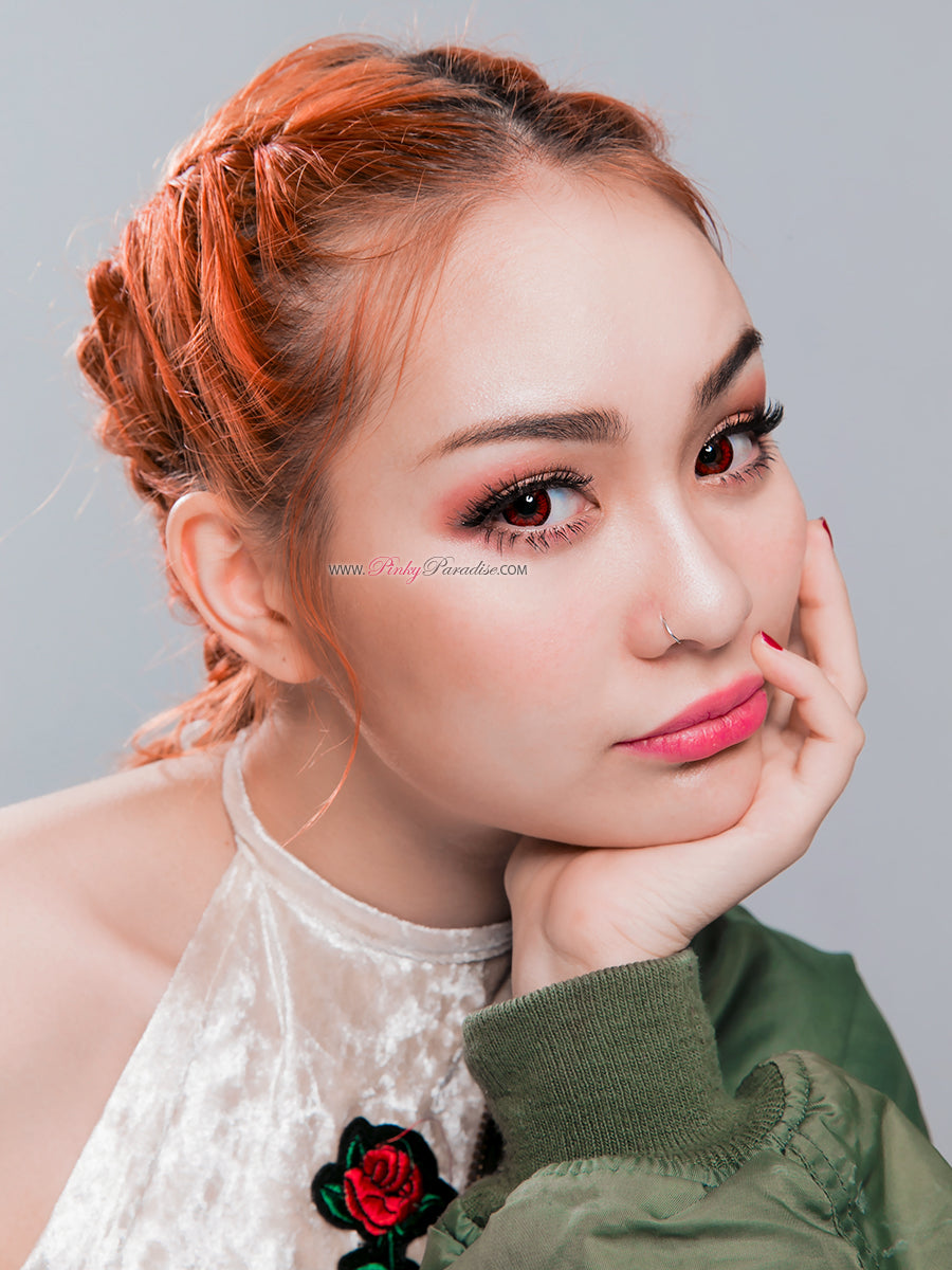 Venus Eye Bright Red Circle Lenses (Colored Contacts)