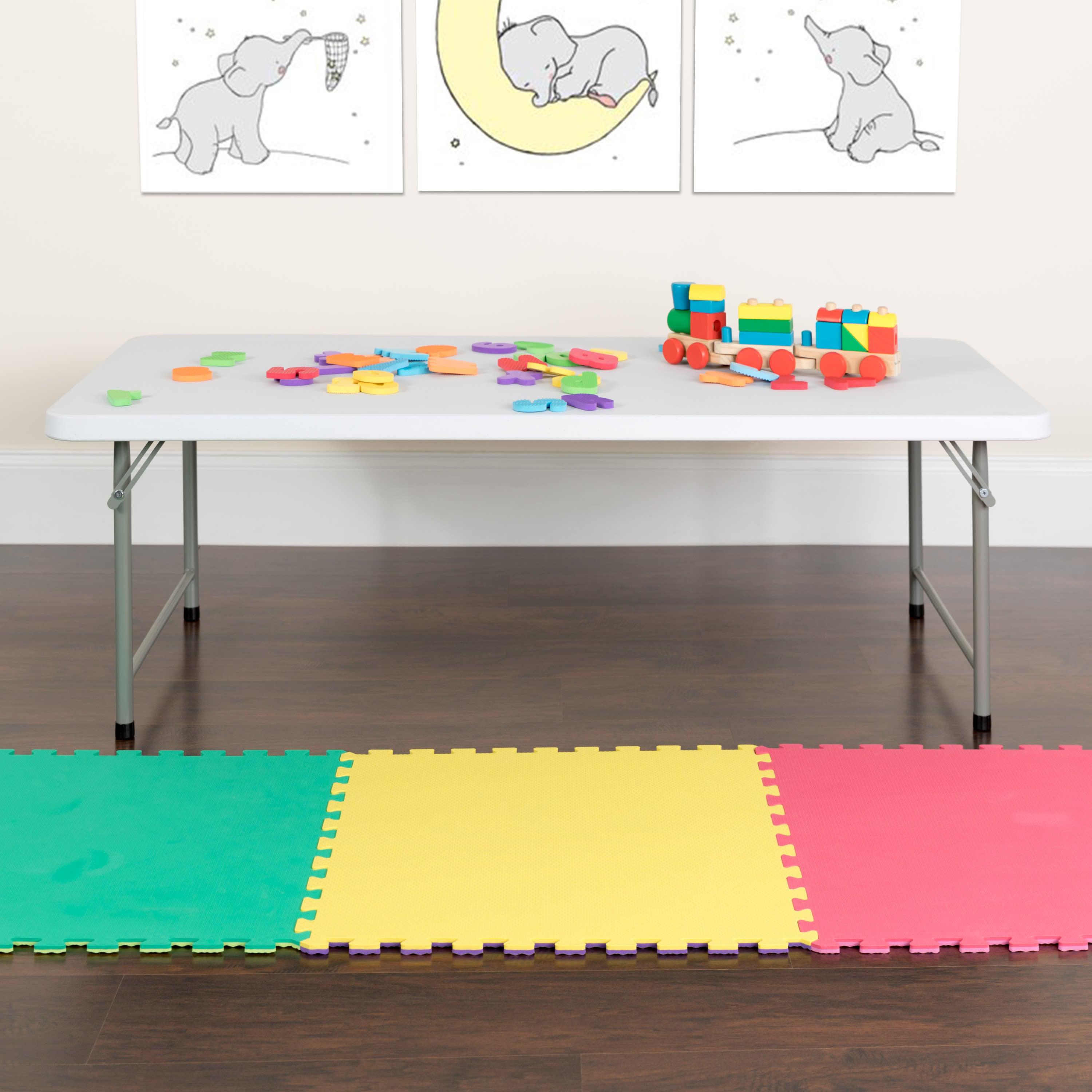 4.93-Foot Kids Plastic Folding Table
