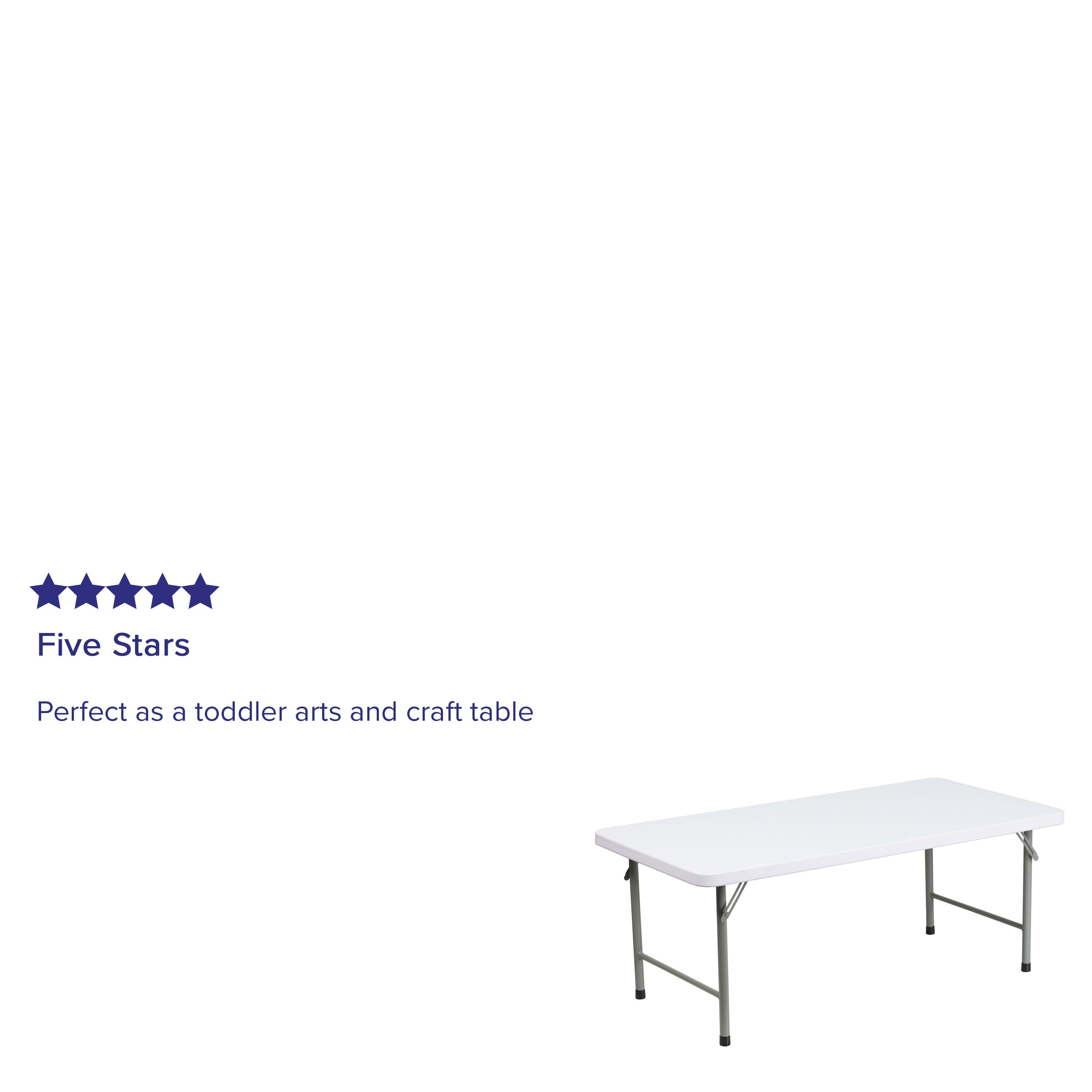 4.93-Foot Kids Plastic Folding Table