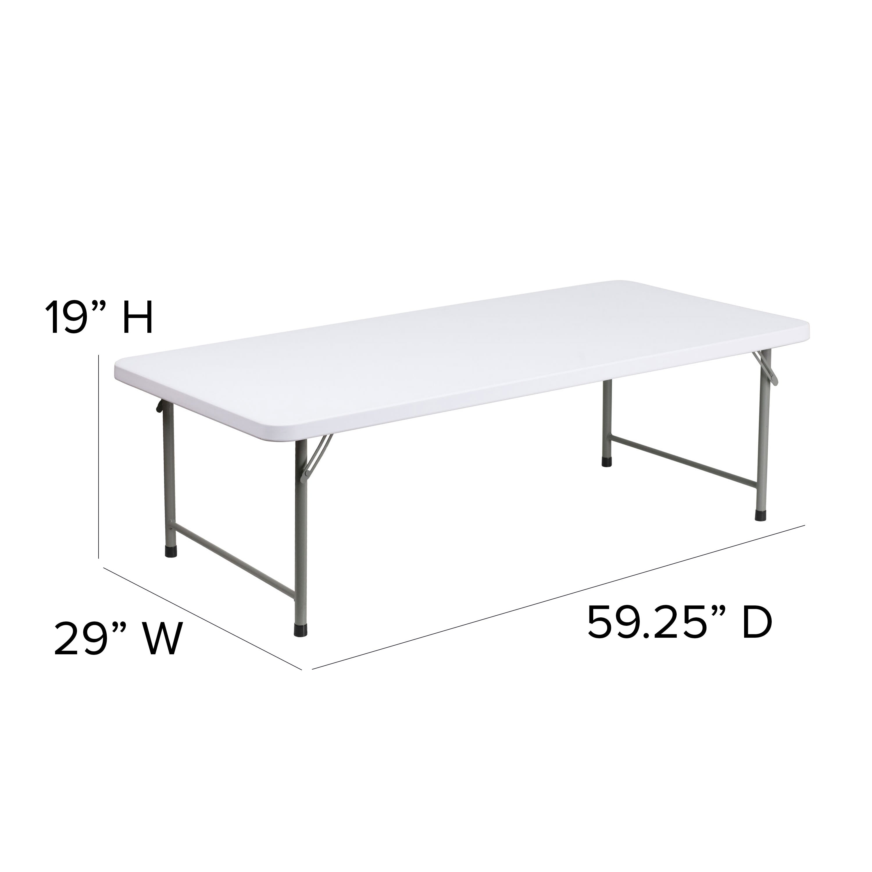 4.93-Foot Kids Plastic Folding Table