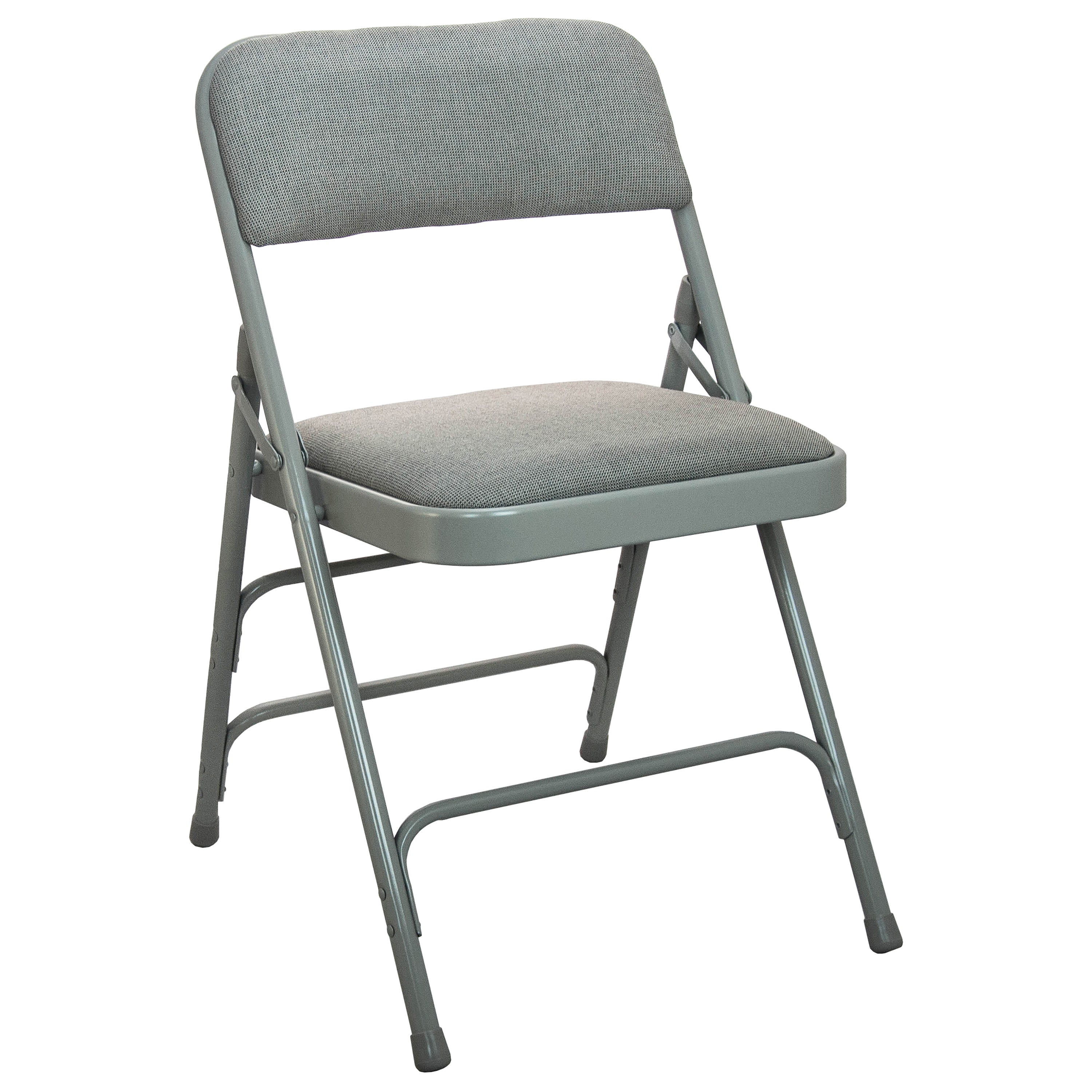 Padded Metal Folding Chair with Fabric Seat