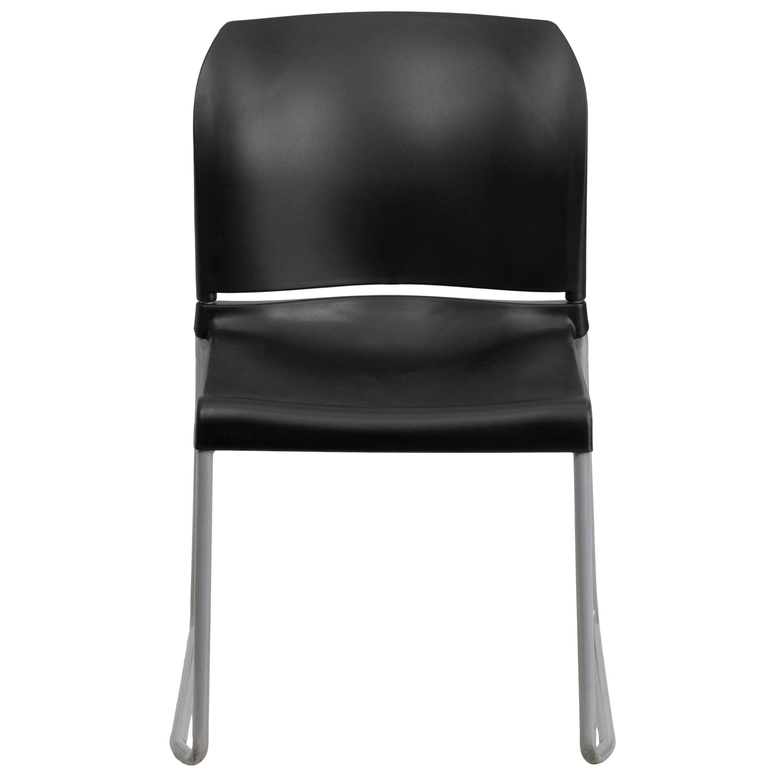 Contoured Stack Chair with Sled Base, 880 lb Capacity