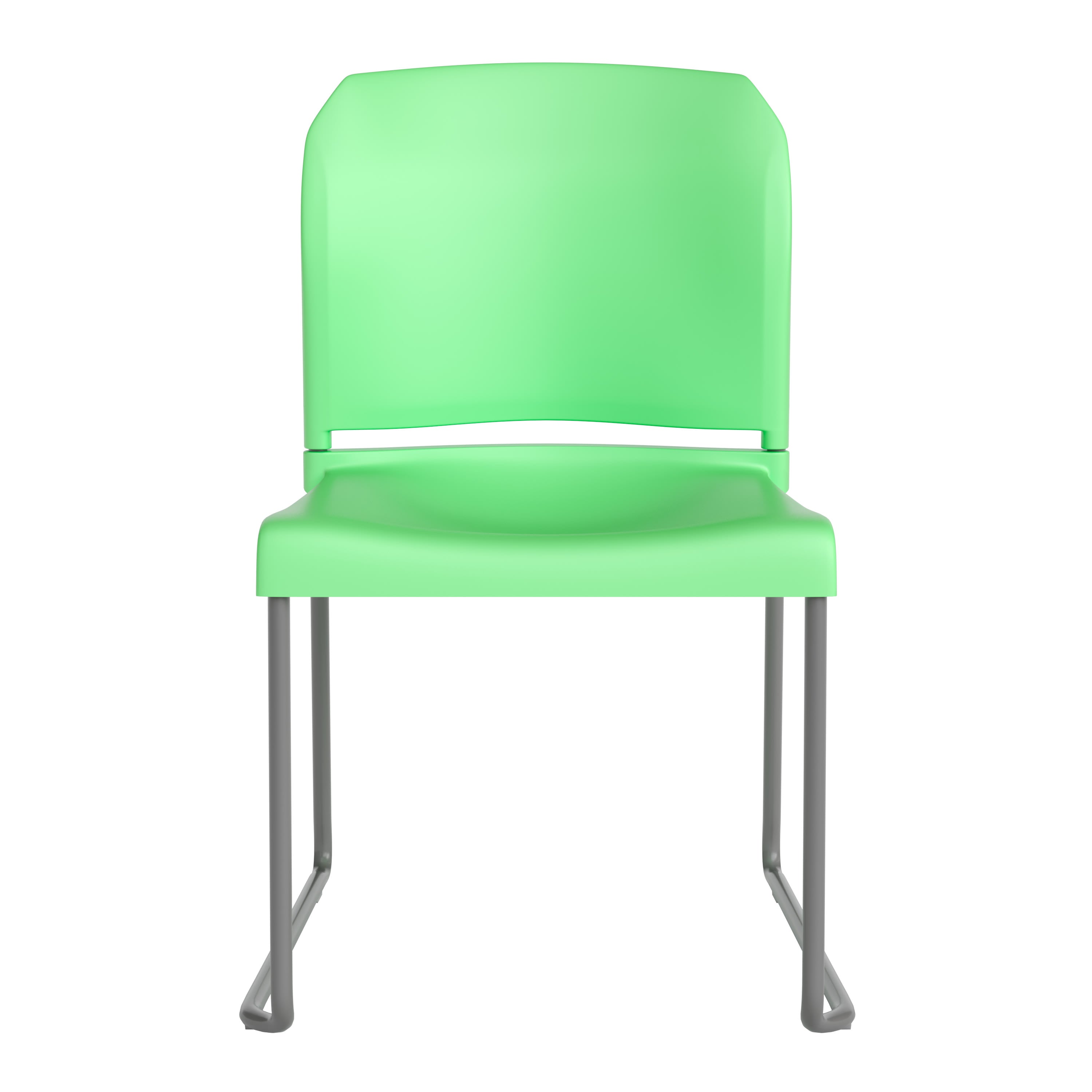 Contoured Stack Chair with Sled Base, 880 lb Capacity