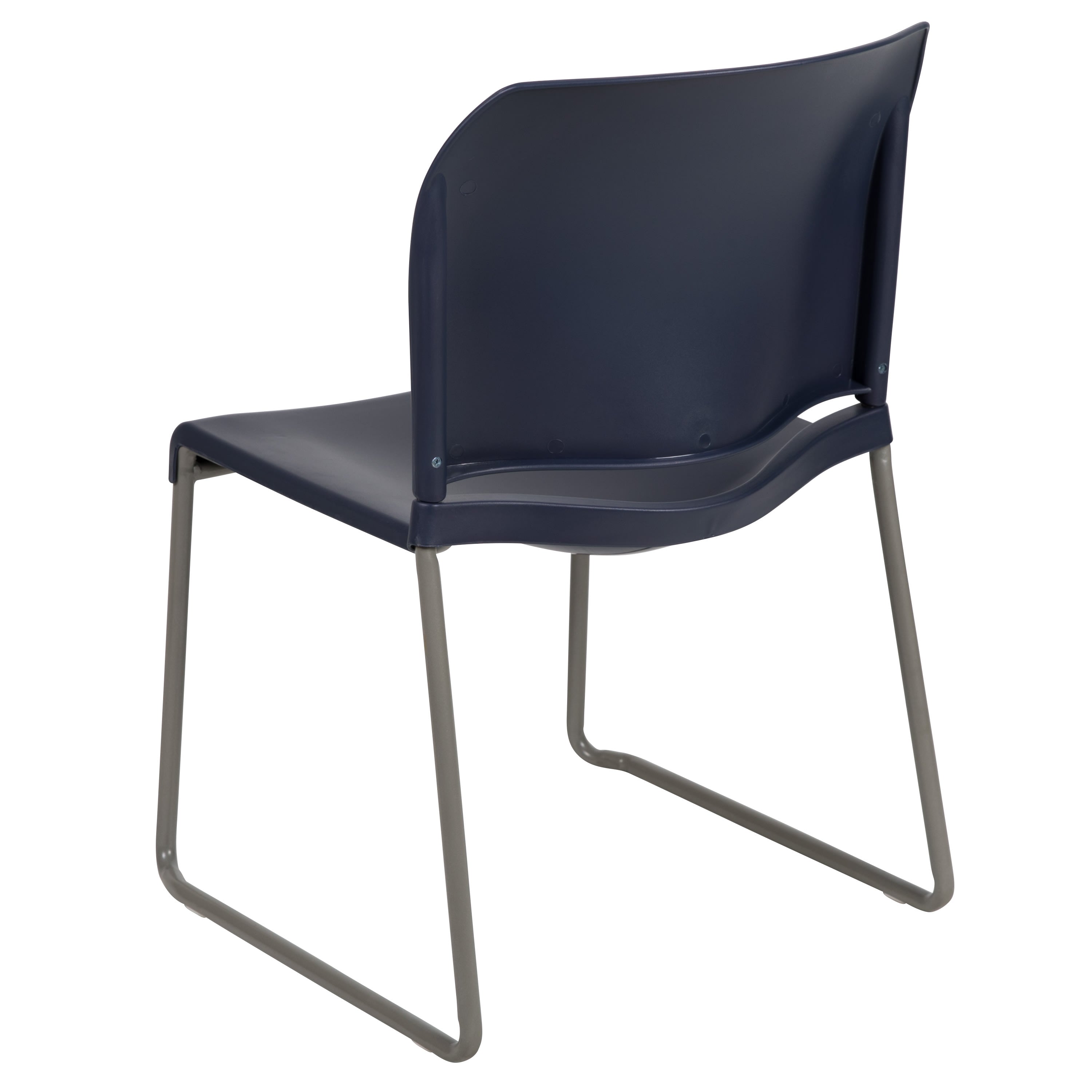 Contoured Stack Chair with Sled Base, 880 lb Capacity