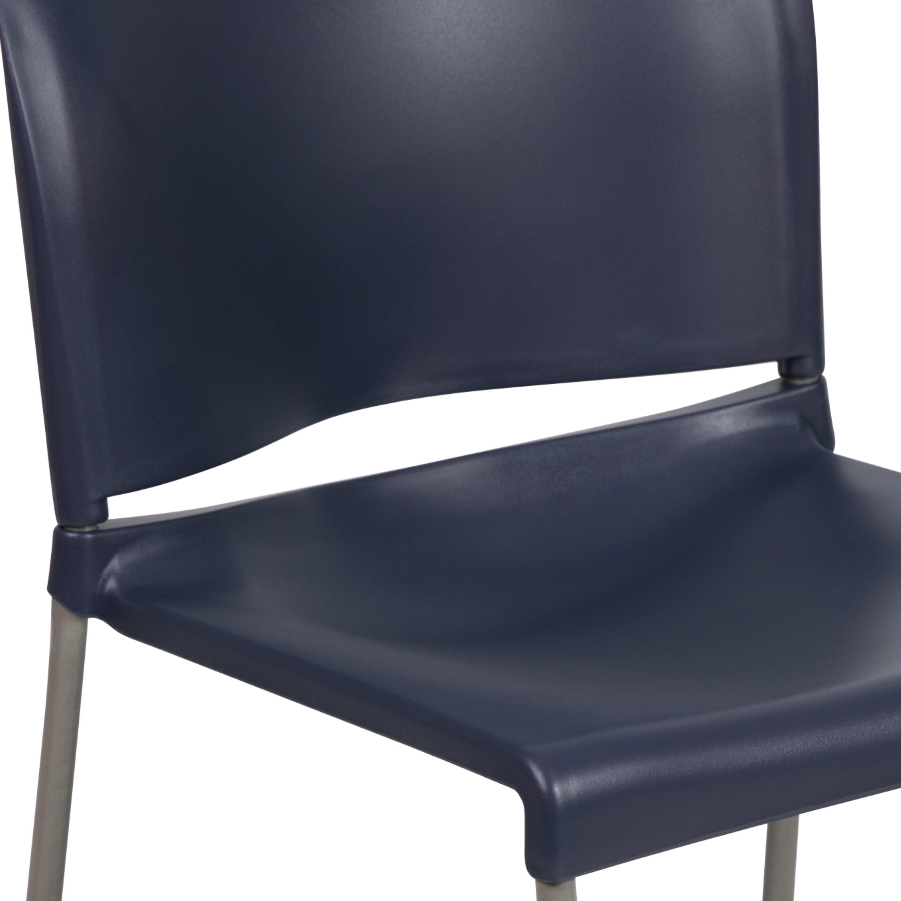 Contoured Stack Chair with Sled Base, 880 lb Capacity