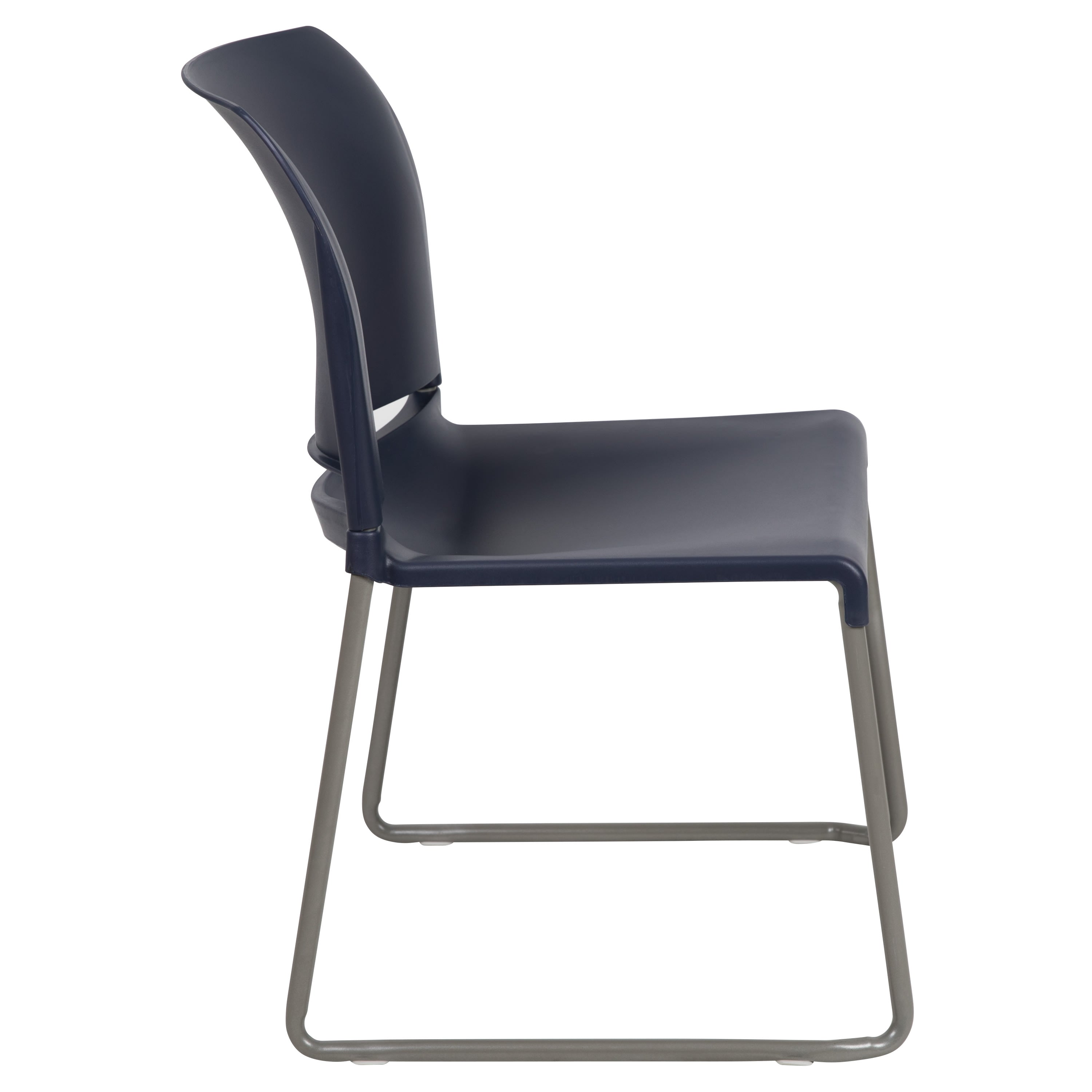 Contoured Stack Chair with Sled Base, 880 lb Capacity