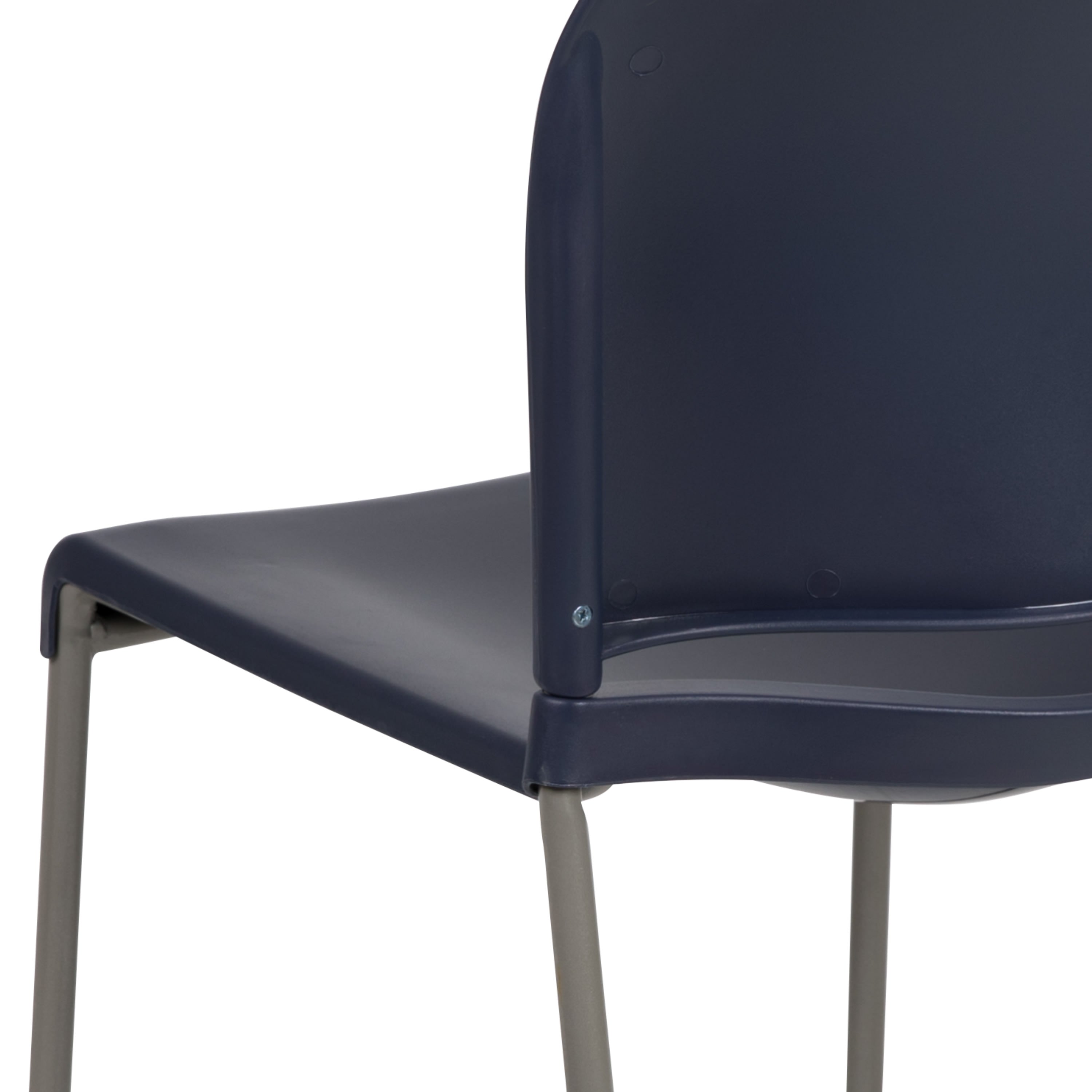 Contoured Stack Chair with Sled Base, 880 lb Capacity