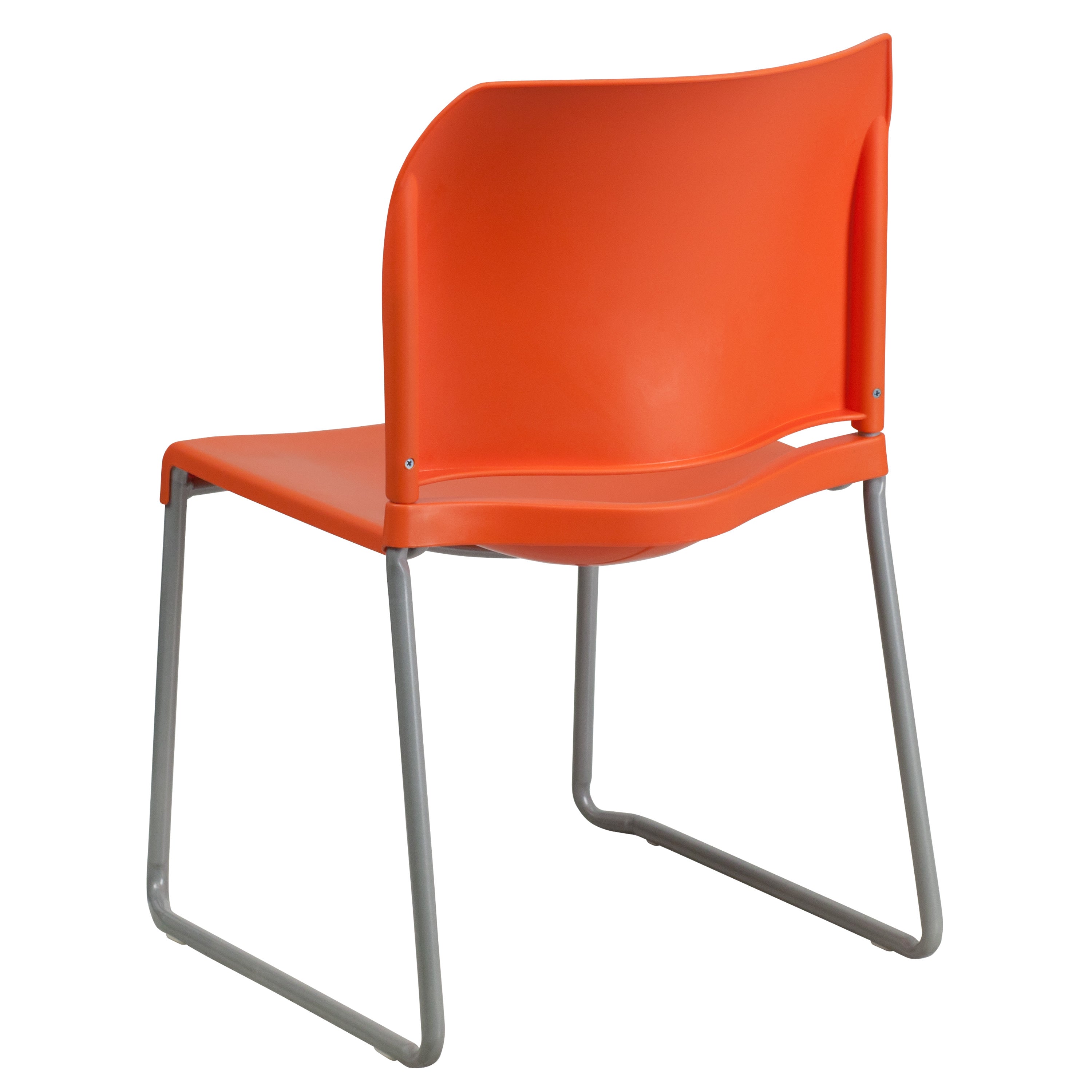 Contoured Stack Chair with Sled Base, 880 lb Capacity