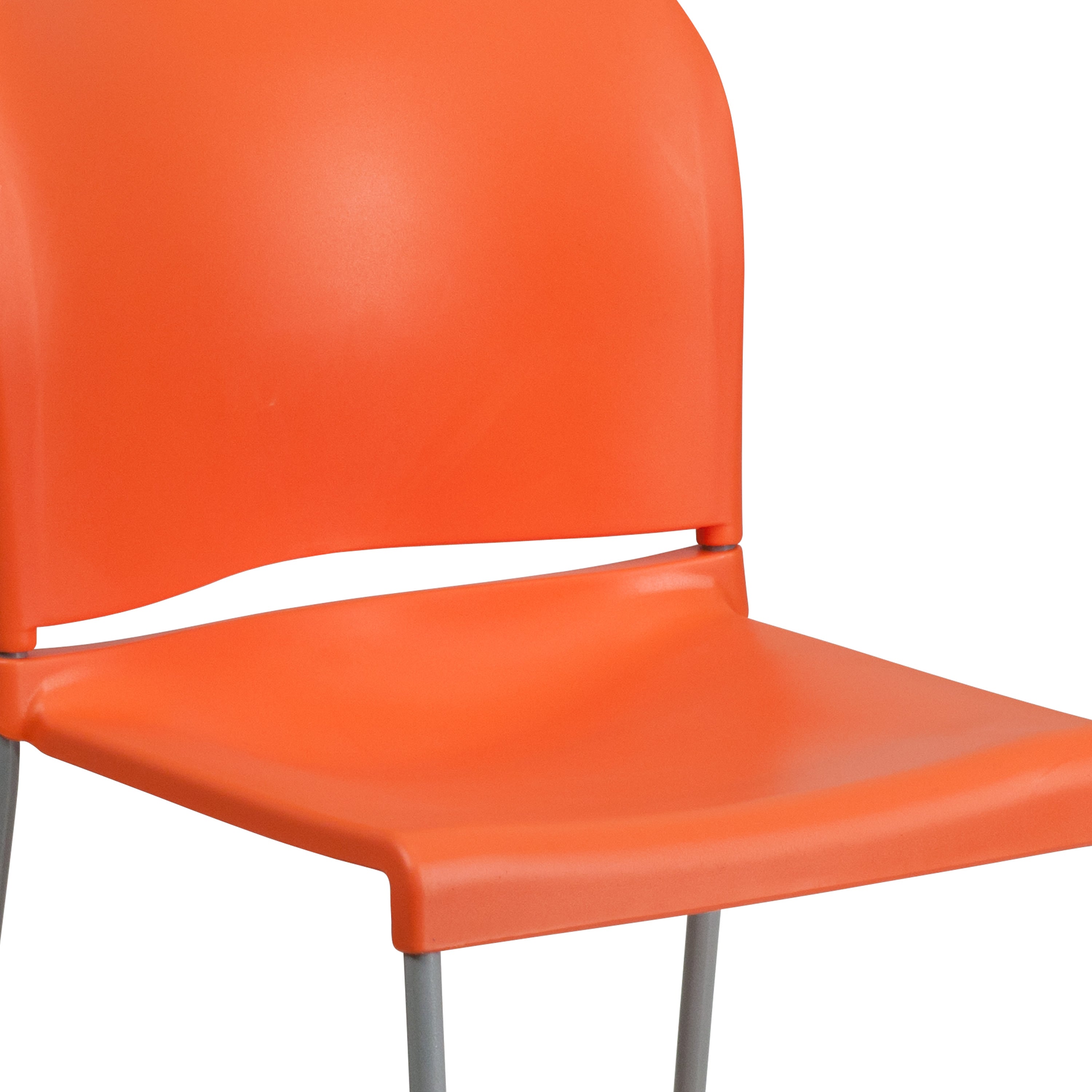 Contoured Stack Chair with Sled Base, 880 lb Capacity