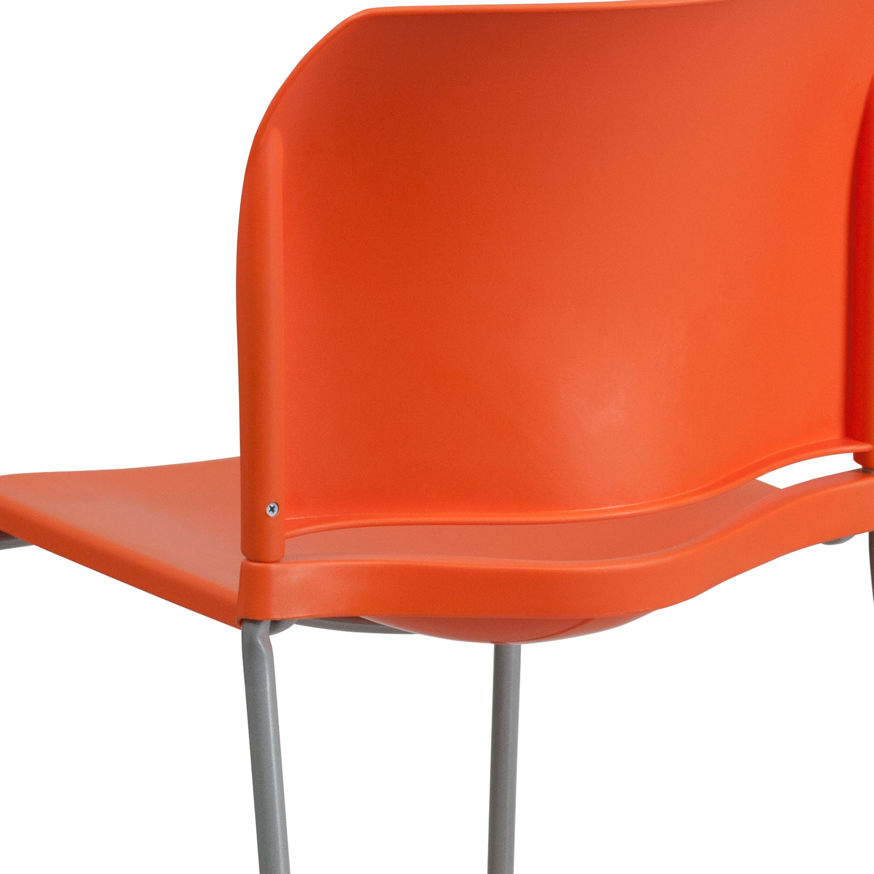 Contoured Stack Chair with Sled Base, 880 lb Capacity