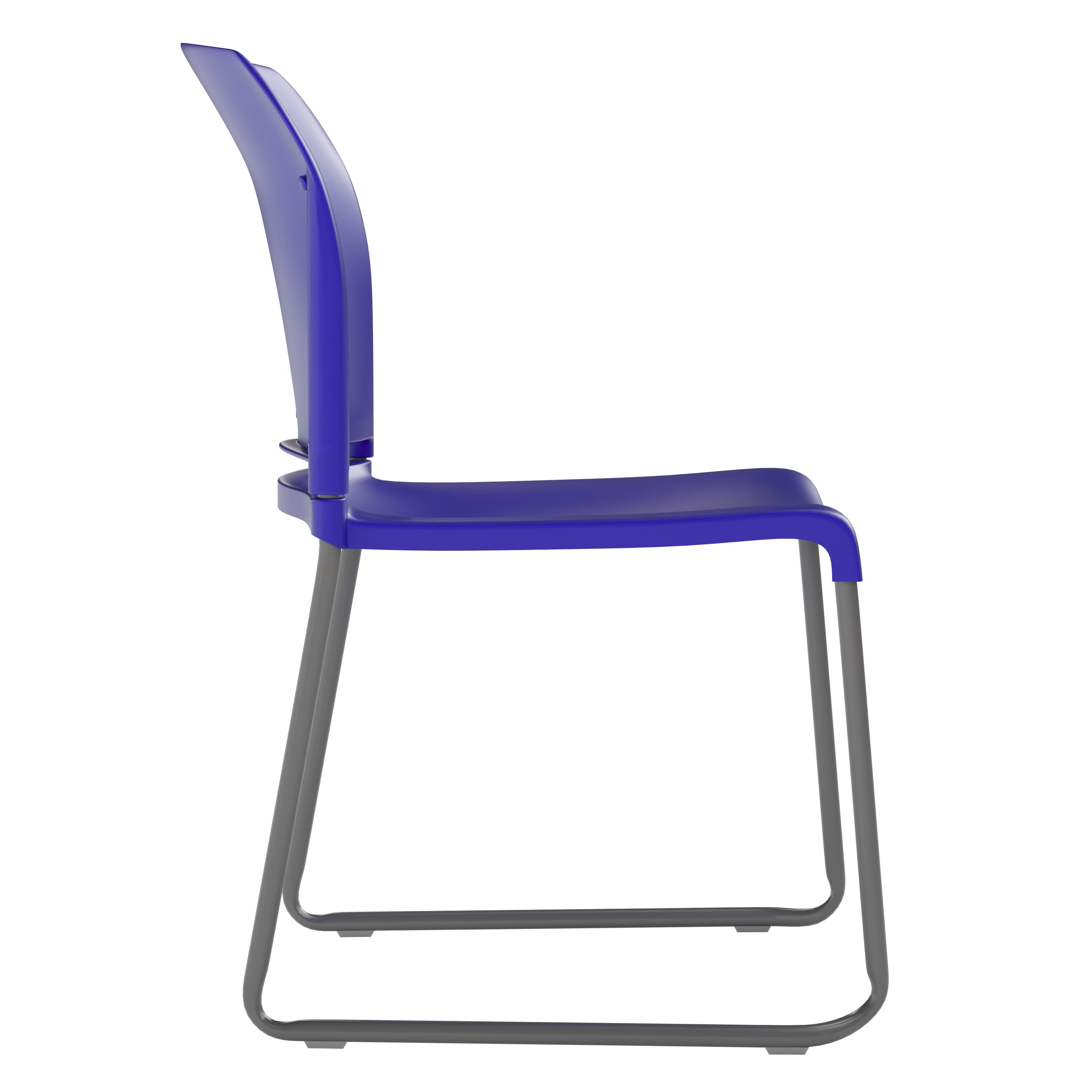 Contoured Stack Chair with Sled Base, 880 lb Capacity